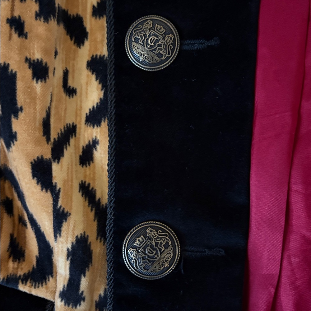 Tasha Polizzi VTG military style jacket/blazer, open front ,button accent  L/XL - Picture 6 of 9